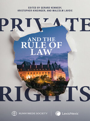 cover image of Private Rights and the Rule of Law